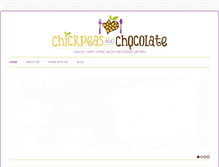 Tablet Screenshot of chickpeasandchocolate.com
